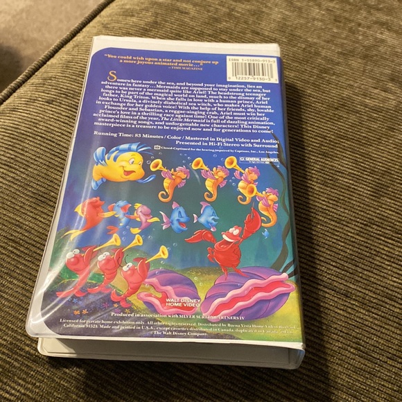 Walt Disney Black Diamond Classic VHS movie The Little Mermaid. - Picture 2 of 4